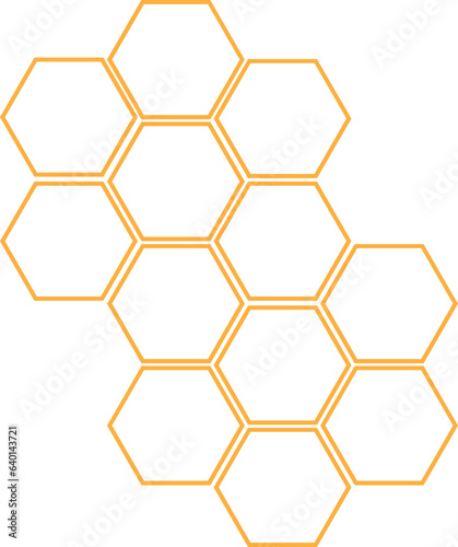 Fototapeta Naklejka Na Ścianę i Meble -  Honeycomb Outline