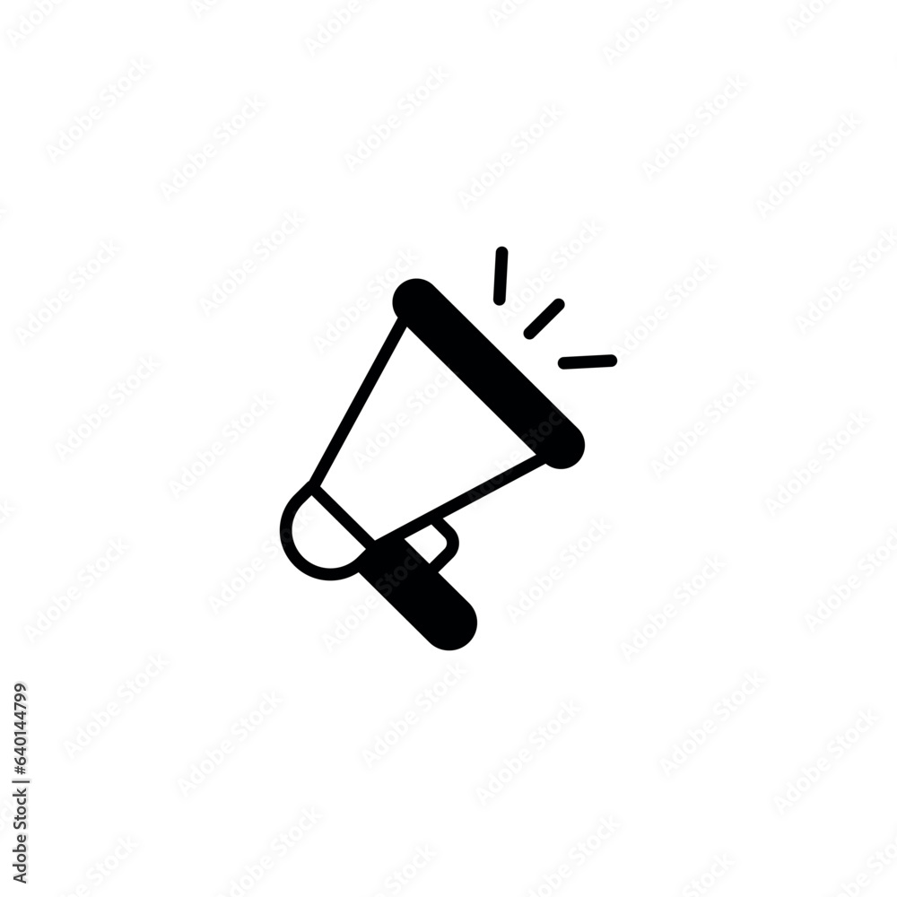 megaphone icon design with white background stock illustration megaphone icon design with white background stock illustration
