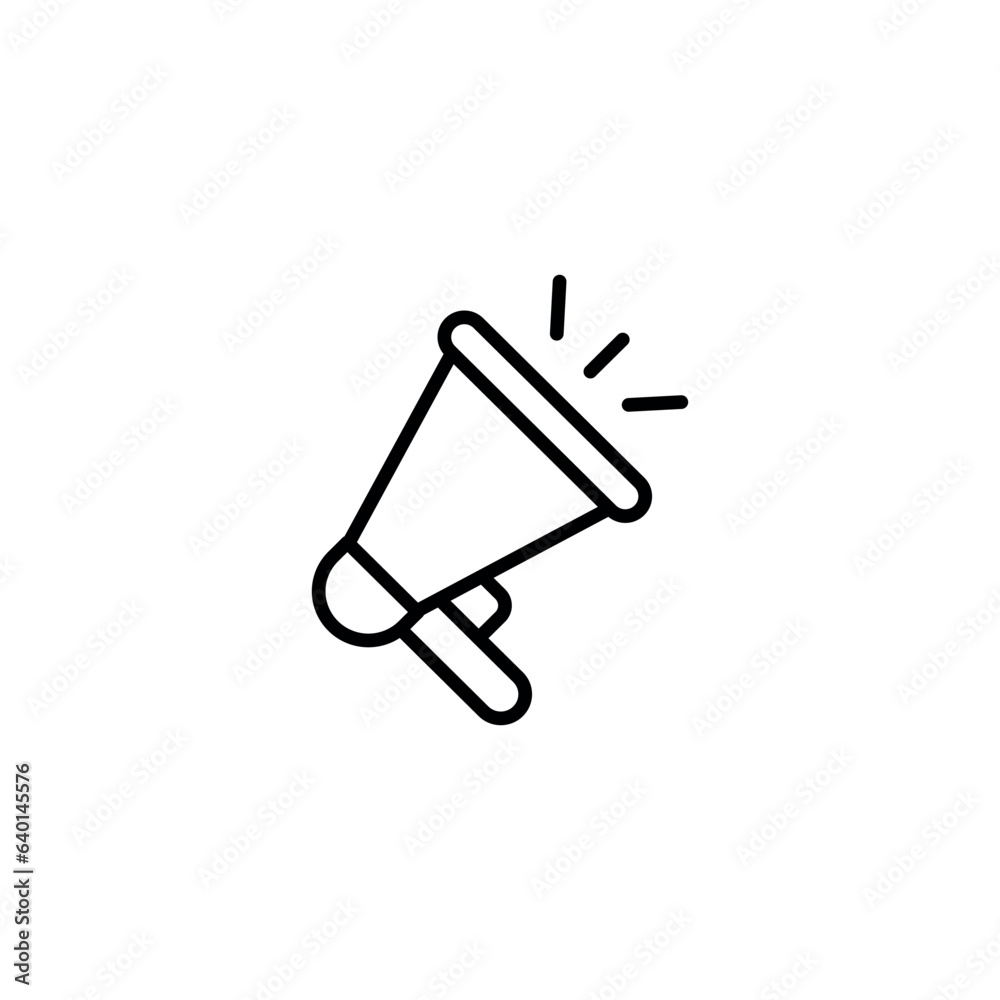 megaphone icon design with white background stock illustration megaphone icon design with white background stock illustration