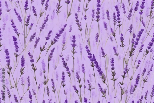 Delicate Lavender flower pattern background. Generative AI.