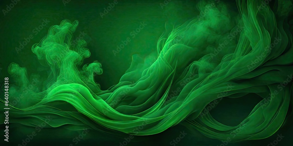 Fototapeta premium abstract green smoke background