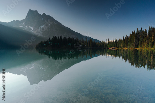 Sunrise at emerald lake