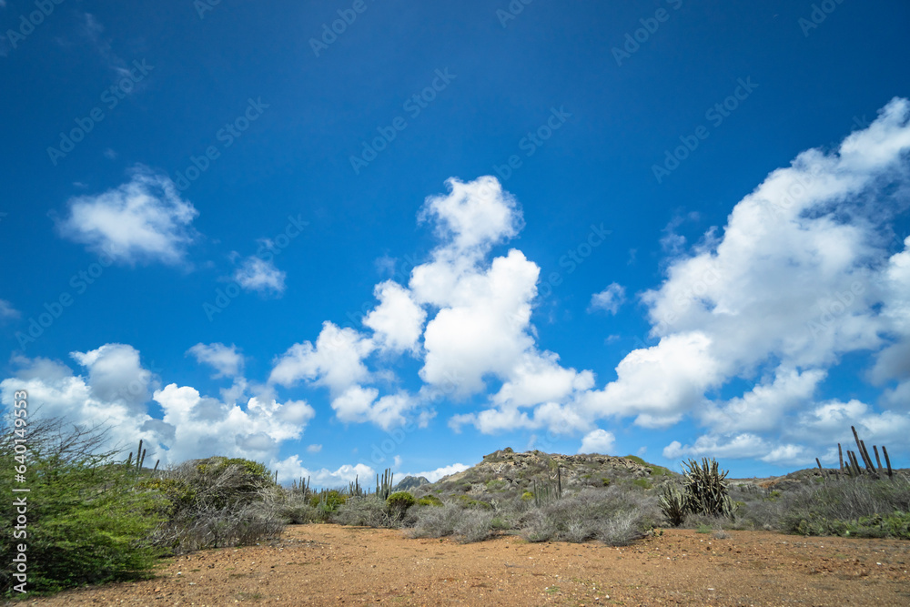 Scenic view of the sky on an island in the Caribbean