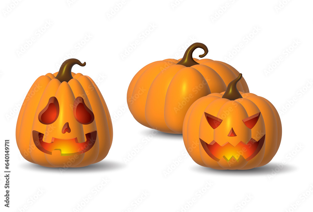 Holiday Halloween set of themed decorative elements for design. 3d objects in cartoon style. Pumpkin Halloween symbols collection. Holiday Halloween set of themed decorative elements for design. 3d objects in cartoon style. Pumpkin Halloween symbols collection.