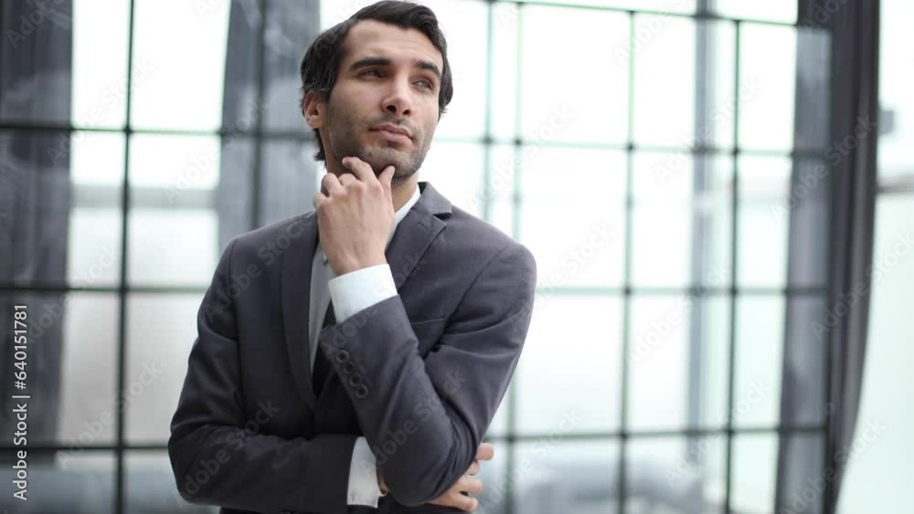Leader Thinks about a New Strategy for his Team Leader Thinks about a New Strategy for his Team