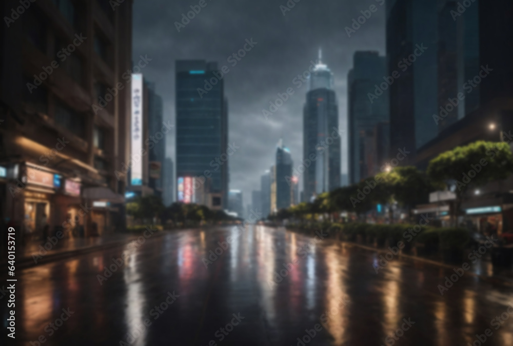Blurry city at night Blurry city at night