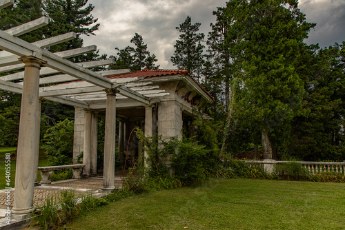 The gardens at Swannanoa Mansion in Afton, Virginia photo