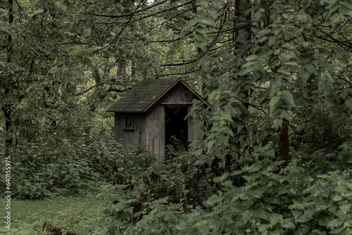 Outhouse at an abandoned farm along the Old MIne Road in New Jersey © Judy