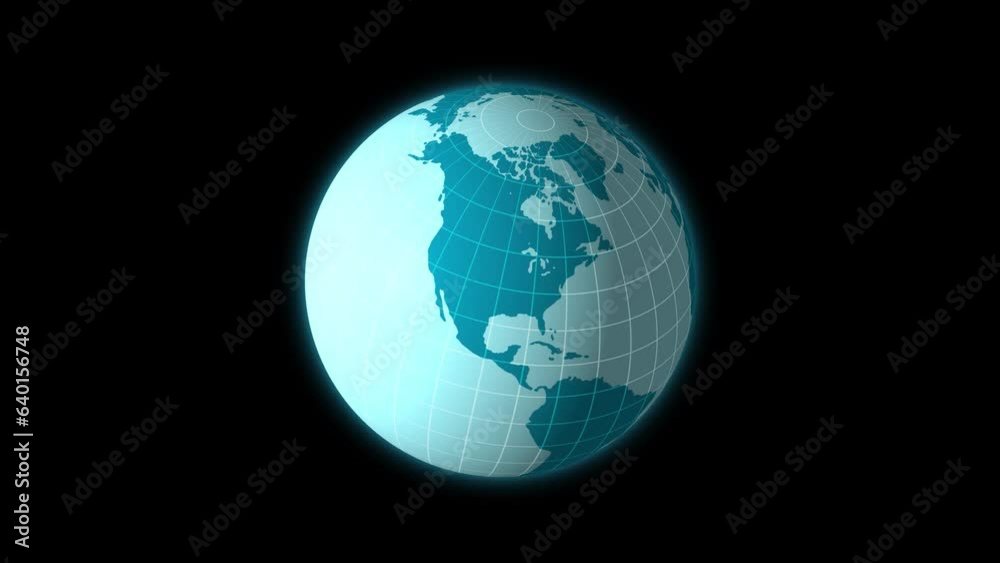 4k animation of rotating earth illustration 4k animation of rotating earth illustration