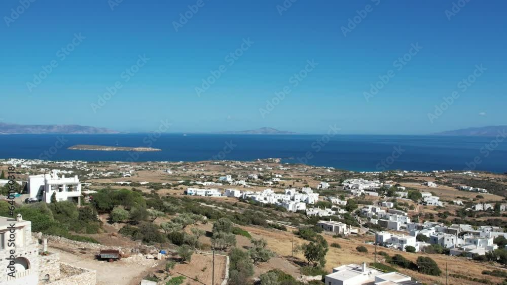 Aerial views from over the Greek Island of Paros Aerial views from over the Greek Island of Paros