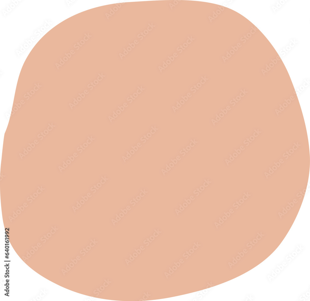 Peach Circle Shape Peach Circle Shape