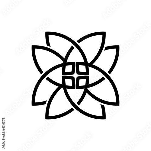 Celtic Knots icon vector. Celtic signs illustration symbol. Celtic drawings symbol or logo.