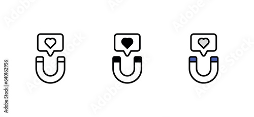 engagement icon design with white background stock illustration