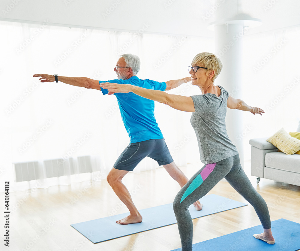 senior active exercise couple training sport fitness home stretching yoga woman man pilates gym together senior active exercise couple training sport fitness home stretching yoga woman man pilates gym together