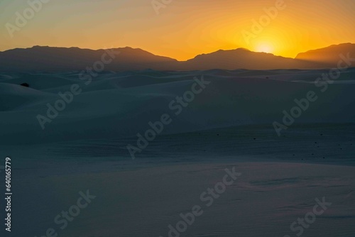 White Sands National Park at Sunset