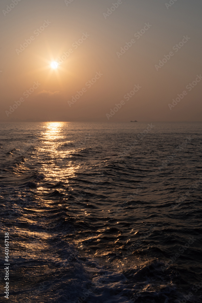Fototapeta premium 海辺の夕陽