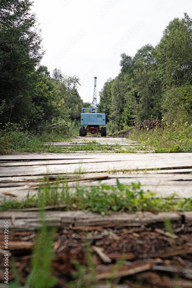 Fototapeta premium Moorbagger in Morrstich 