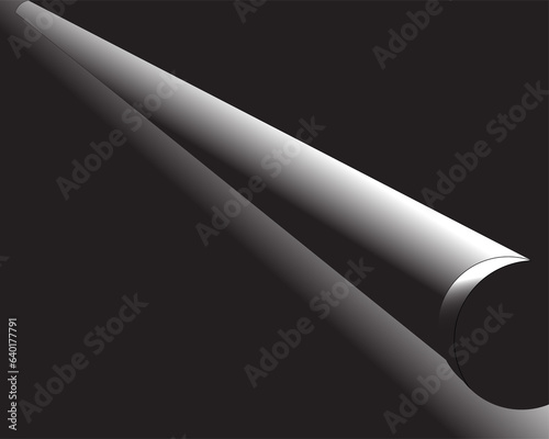roll of paper on black