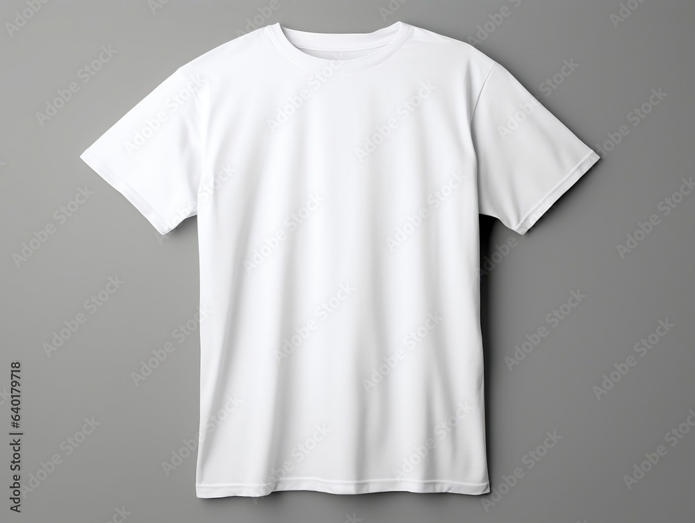 White t-shirt mockup with isolated background generative ai White t-shirt mockup with isolated background generative ai