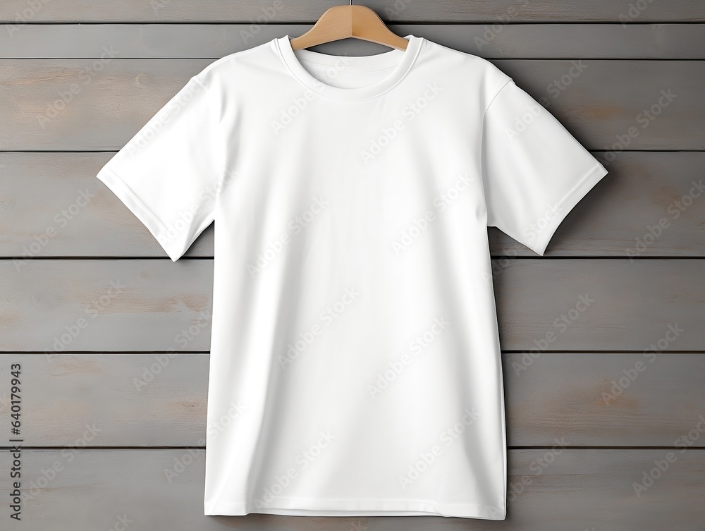 White t-shirt mockup with isolated background generative ai White t-shirt mockup with isolated background generative ai