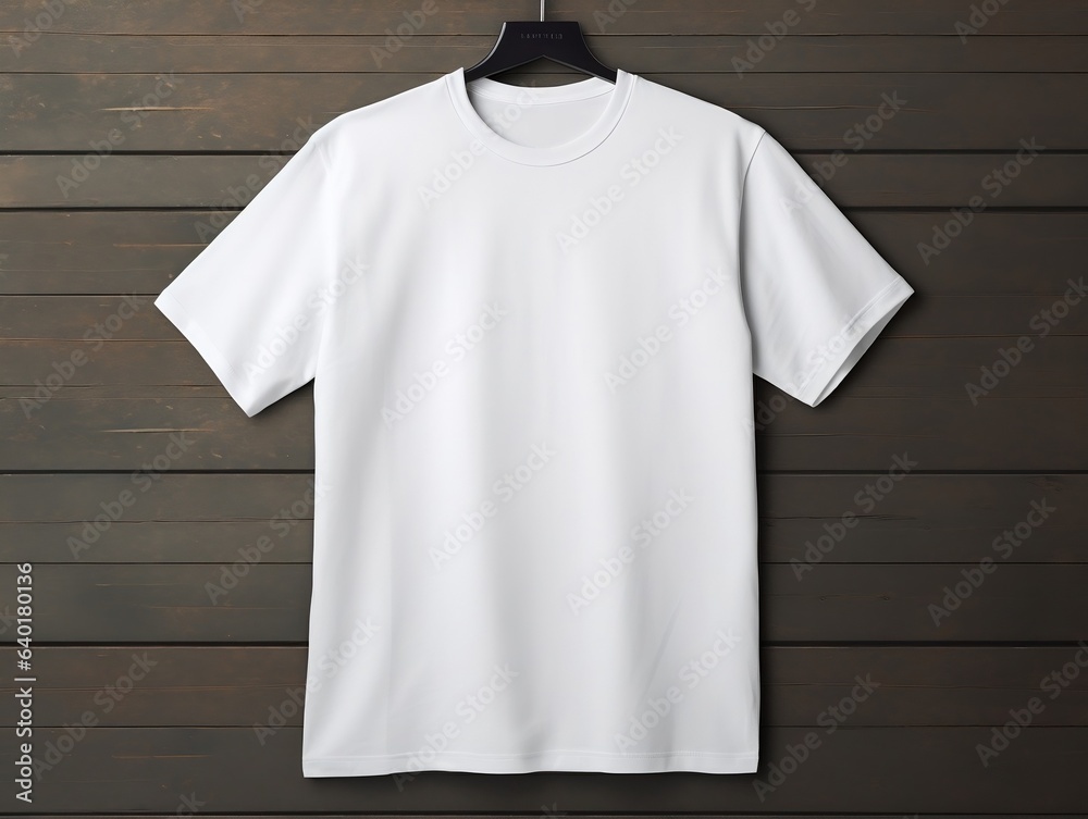 White t-shirt mockup with isolated background generative ai