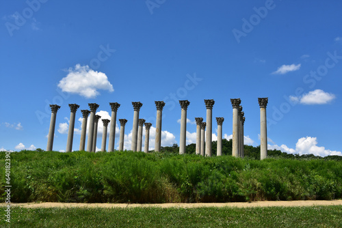 Pillars at the Botanical Gardens in Washington DC photo