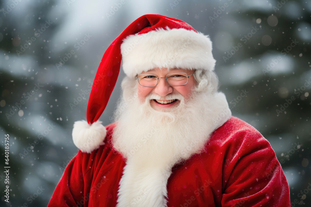 Merry and Bright: Santa Claus Radiating Christmas Spirit Merry and Bright: Santa Claus Radiating Christmas Spirit