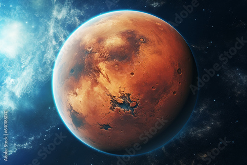 planet Mars photo from outerspace photo