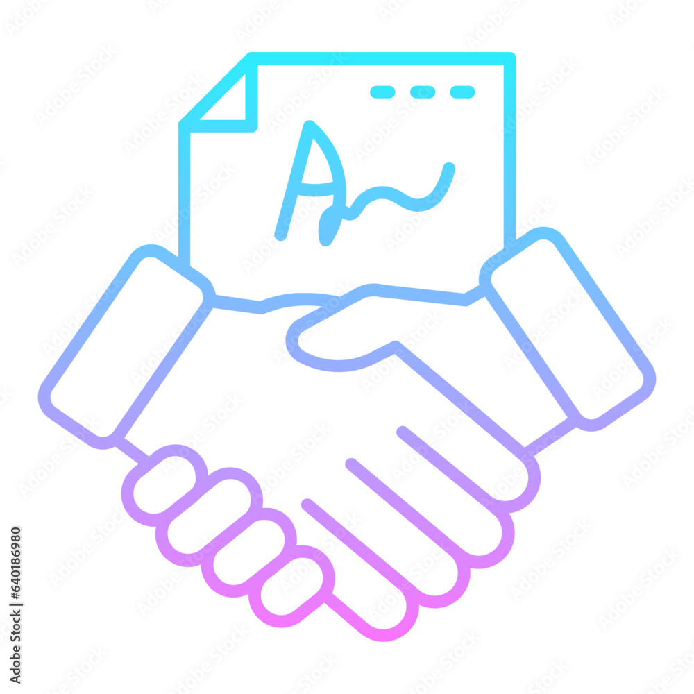Agreement Gradient Icon Agreement Gradient Icon