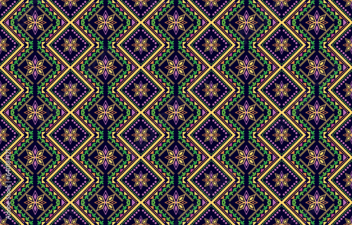 Abstract ethnic geometric patterns colorful design for background or wallpaper. 