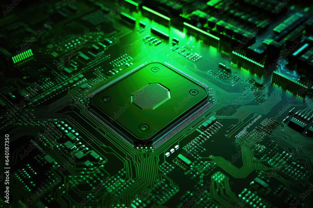 Fototapeta premium Green Computing: Eco-Conscious Technology
