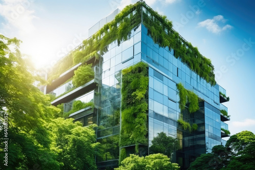 Metropolitan Green Oasis: Sustainable Glass Building Design
