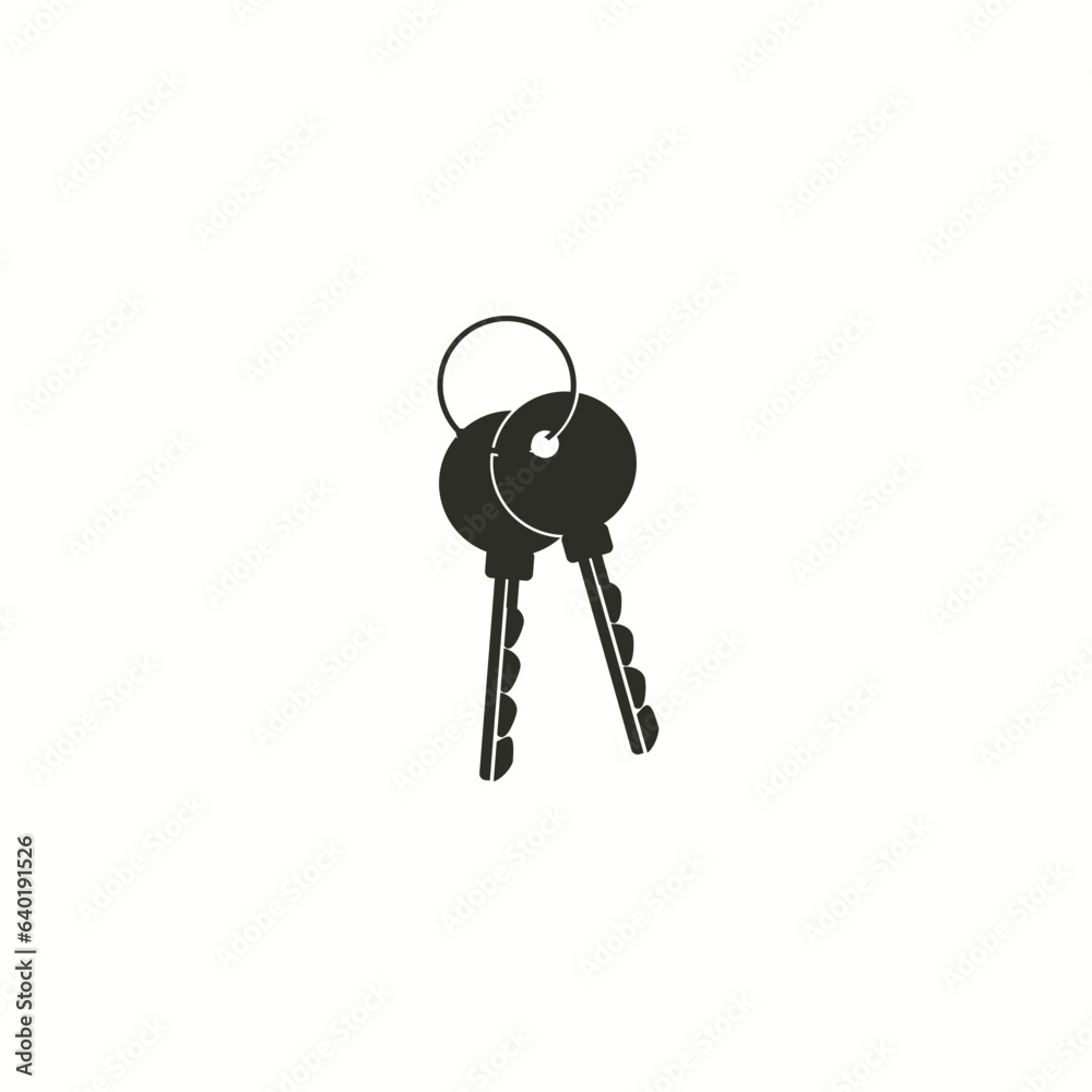 Keys Icon vector, flat design best Vector Keys Icon vector, flat design best Vector