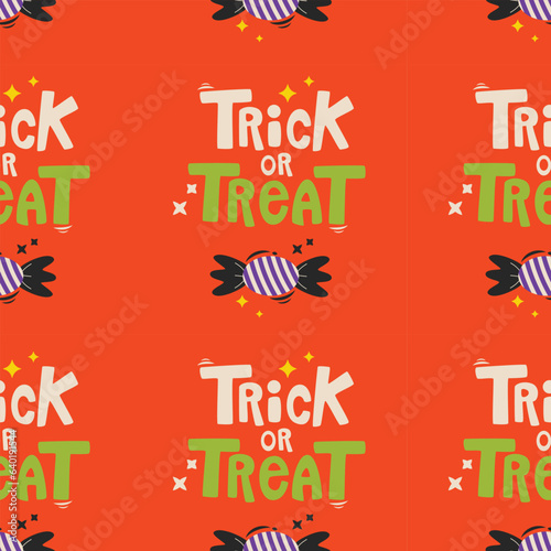 Halloween vector pattern. Endless texture can be used for wallpaper, fill pattern, background.