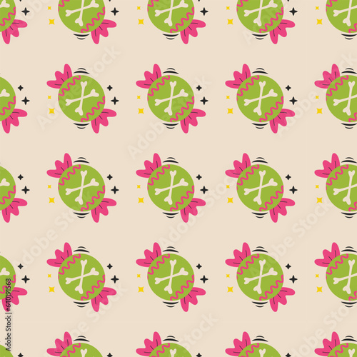 Halloween vector pattern. Endless texture can be used for wallpaper, fill pattern, background.