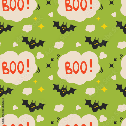 Halloween vector pattern. Endless texture can be used for wallpaper, fill pattern, background.