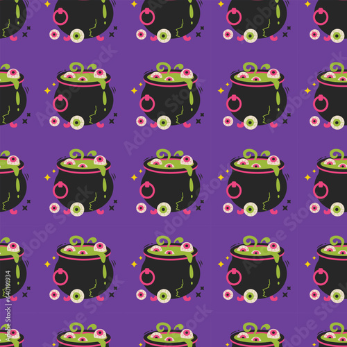 Halloween vector pattern. Endless texture can be used for wallpaper, fill pattern, background.