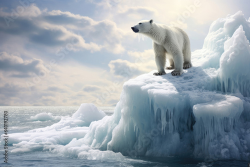 Polar bear at the North Pole