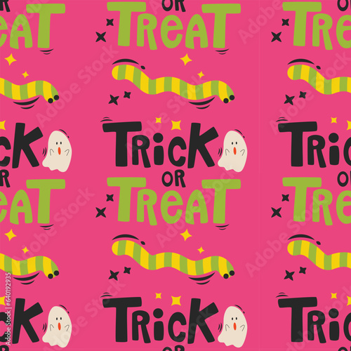 Halloween vector pattern. Endless texture can be used for wallpaper, fill pattern, background.