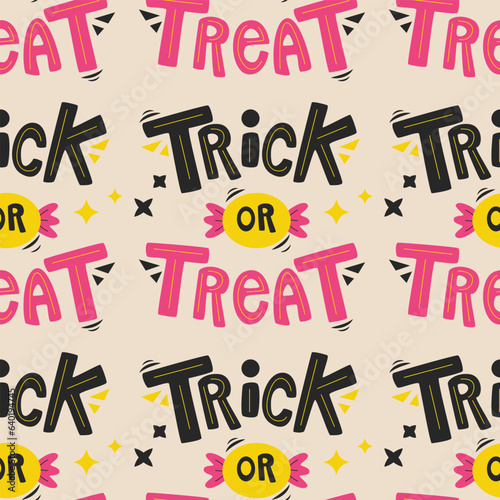 Halloween vector pattern. Endless texture can be used for wallpaper, fill pattern, background.