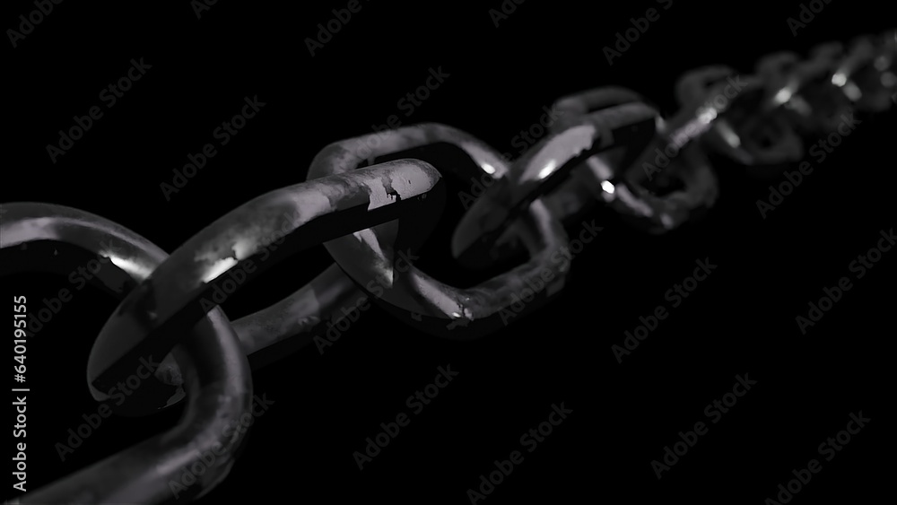 Rusty metal chain. Computer generated 3d render Rusty metal chain. Computer generated 3d render