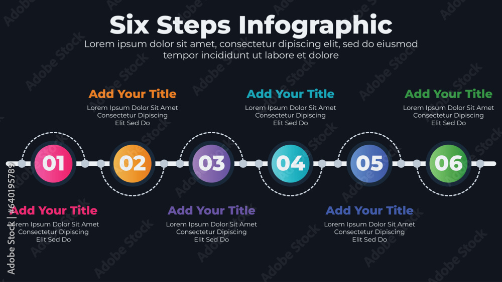 Fototapeta premium Business timeline infographic design elements