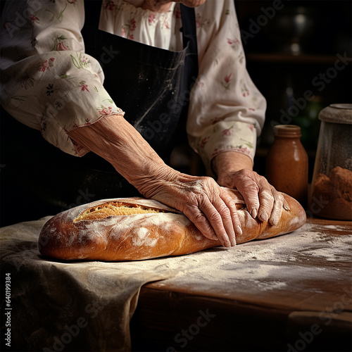 hands of a baker generative AI artwork 