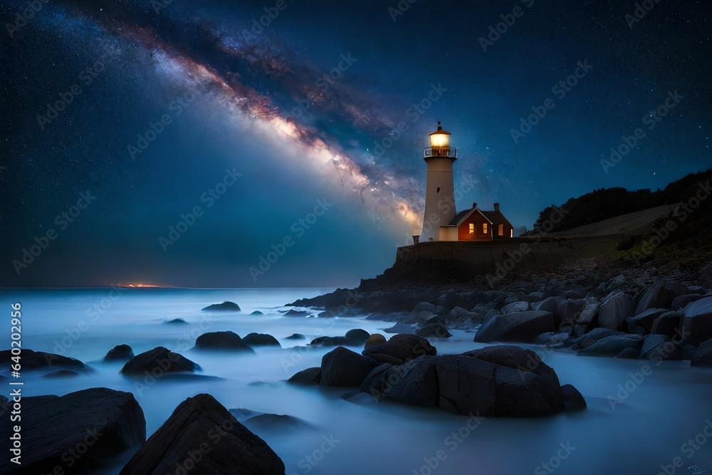A Majestic Lighthouse Standing Proud on the Coastal Horizon