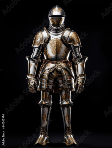 Armor of a medieval knight.