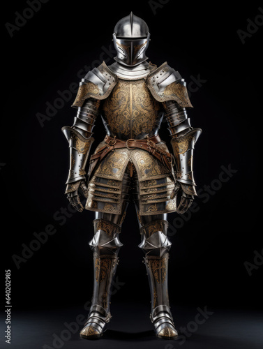 Armor of a medieval knight.