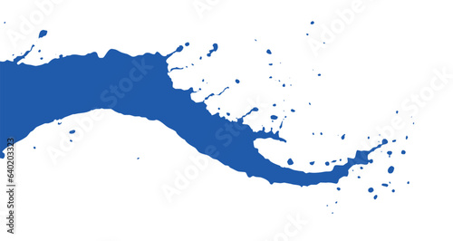 A jet of water, a stain of paint