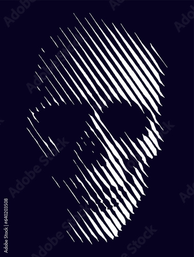 Skull on a dark background