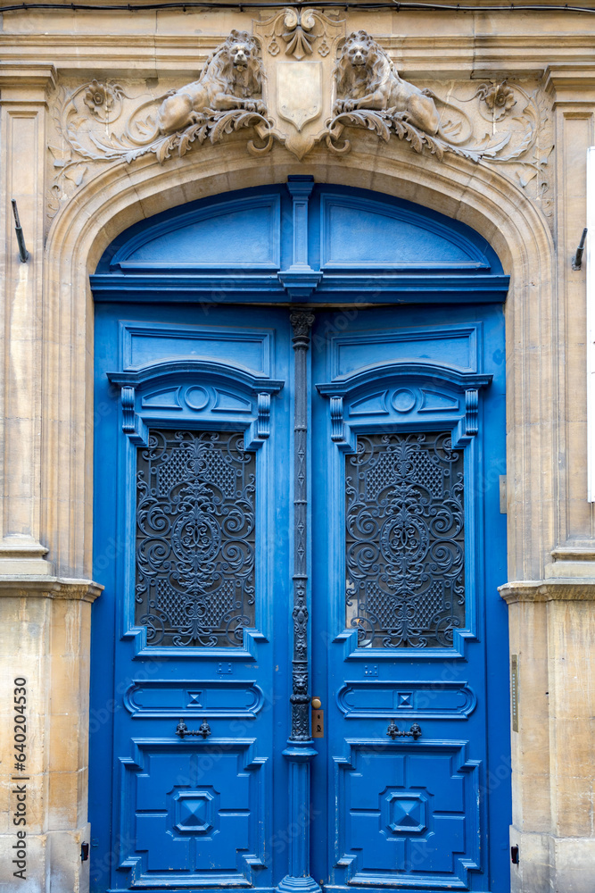 Old and beautiful ornate French door Old and beautiful ornate French door