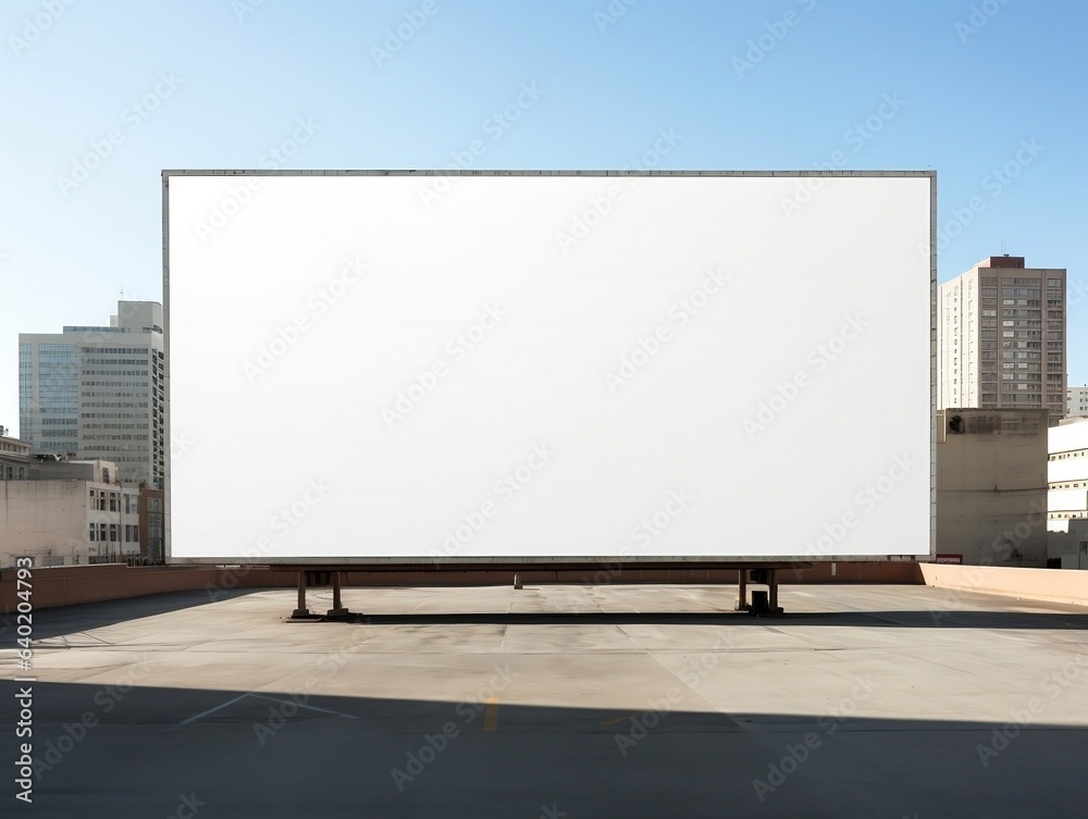 Billboard mockup with isolated background generative ai